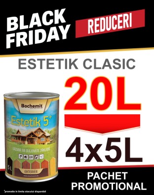 Pachet Promo Estetik Clasic 4x5L=20L, 120-320 mp, 