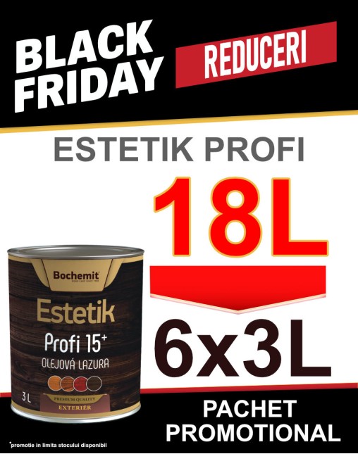 Pachet Promo Estetik Profi 6x3L=18L, 108-252 mp,