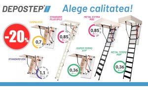 DEPOSTEP - cel mai bun raport pret - calitate pentru o scara de pod 