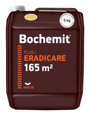 Solutie eradicare insecte lemn atacat Bochemit Plus I 5Kg, transparent, concentrat, 165m2