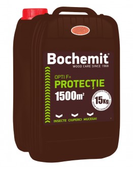 Solutie protectie preventiva lemn Bochemit Opti F+ 15Kg, maro, concentrat, 1500m2 anti insecte, ciuperci si mucegai