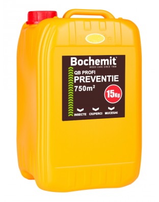 Solutie protectie preventiva lemn Bochemit QB Profi 15Kg, galben, concentrat, 750m2, anti insecte, ciuperci si mucegai. Uz Industrial.