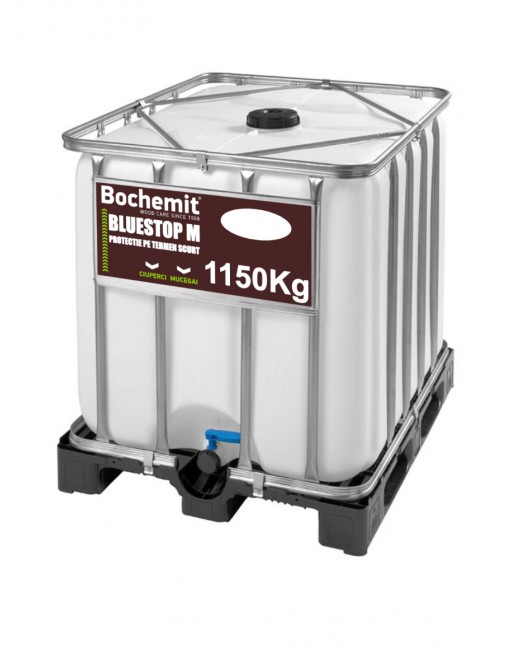 Solutie conservant lemn Bochemit Bluestop M 1150Kg, concentrat, transparent, protectie temporara anti ciuperci si mucegai. Uz industrial.