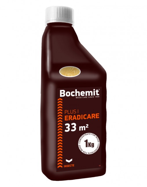 Solutie eradicare insecte lemn atacat Bochemit Plus I 1Kg, transparent, concentrat, 33m2