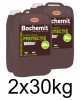 Solutie protectie lemn in contact cu solul sau apa Bochemit Forte Profi 2x30Kg, maro, concentrat, 2000m2, anti insecte si ciuperci. Uz industrial.