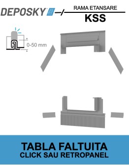 DEPOSKY KSS rama etansare tabla faltuita cu click sau retropanel