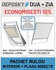 DEPOSKY DUA + ZIA - pachet rulou interior opac + plasa interioara protectie