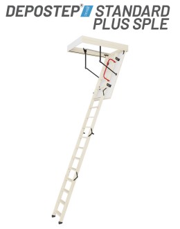 DEPOSTEP STANDARD PLUS SPLE scara pod pliabila din lemn H max 310 cm