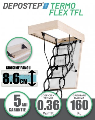 DEPOSTEP TERMO FLEX TFL scara pod metalica pantograf supertermoizolata