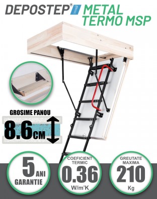 DEPOSTEP METAL TERMO MSP scara pod pliabila metalica supertermoizolata