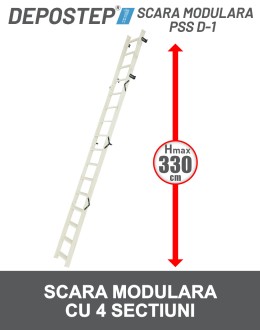 DEPOSTEP PSS D-1 scara modulara din 4 sectiuni