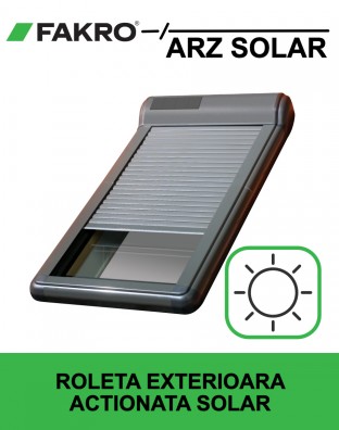 Fakro ARZ-Solar roleta exterioara aluminiu actionata solar