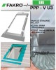 Fereastra mansarda cu rama de etansare, dubla deschidere FAKRO PPP-V U3 preSelect Max, din PVC, 2 sticle 55 x 78