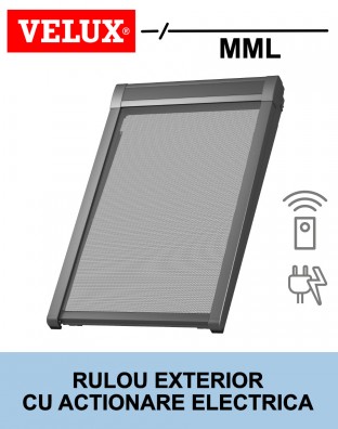 Rulou exterior parasolar Velux MML cu actionare electrica