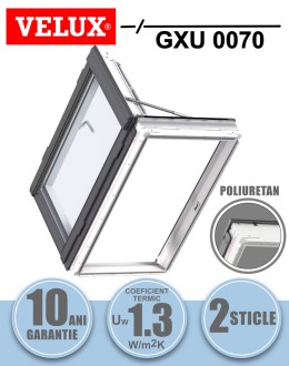 Velux GXU 0070 - fereastra mansarda, iesire acoperis, poliuretan, 2 sticle