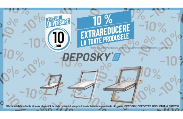 Ferestre de mansardă DEPOSKY – Oferta specială prețuri aniversare!